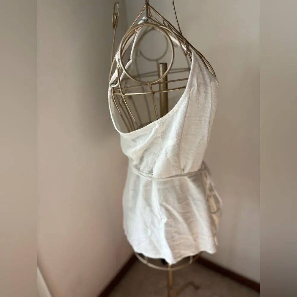 NWT Treasure & Bond Linen Blend Wrap Top White Size XS new with tags - Picture 7 of 11